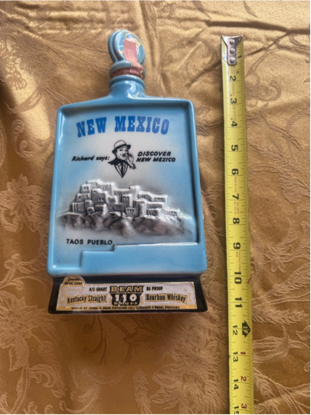 James B. Beam Vintage James B Beam New Mexico Regal China Decanter 1969